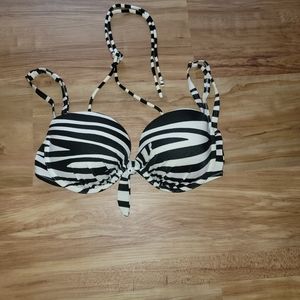 VS zebra print bikini top
